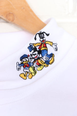 DISNEY Classic Mickey Mouse & Friends Embroidered Long Sleeve Tee (XL)
