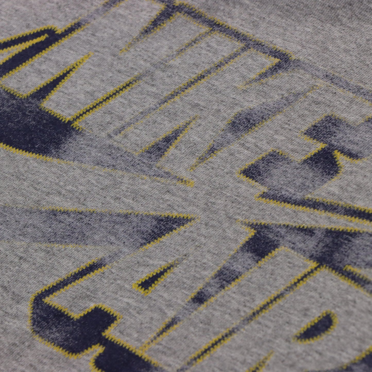 NIKE AIR Distressed Swoosh Logo Grey Tee (M) - Vintage Sole Melbourne