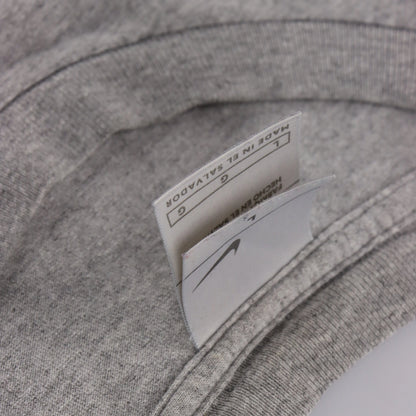 NIKE AIR Distressed Swoosh Logo Grey Tee (M) - Vintage Sole Melbourne
