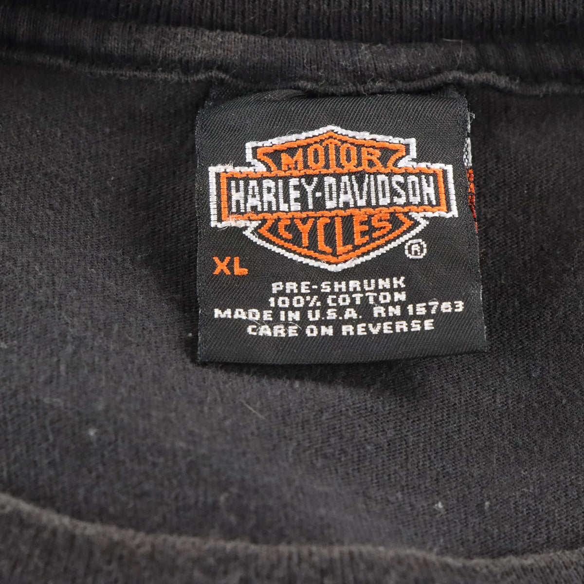 Vintage HARLEY DAVIDSON Las Vegas Cityscape USA Made Motorcycle Tee (XL)