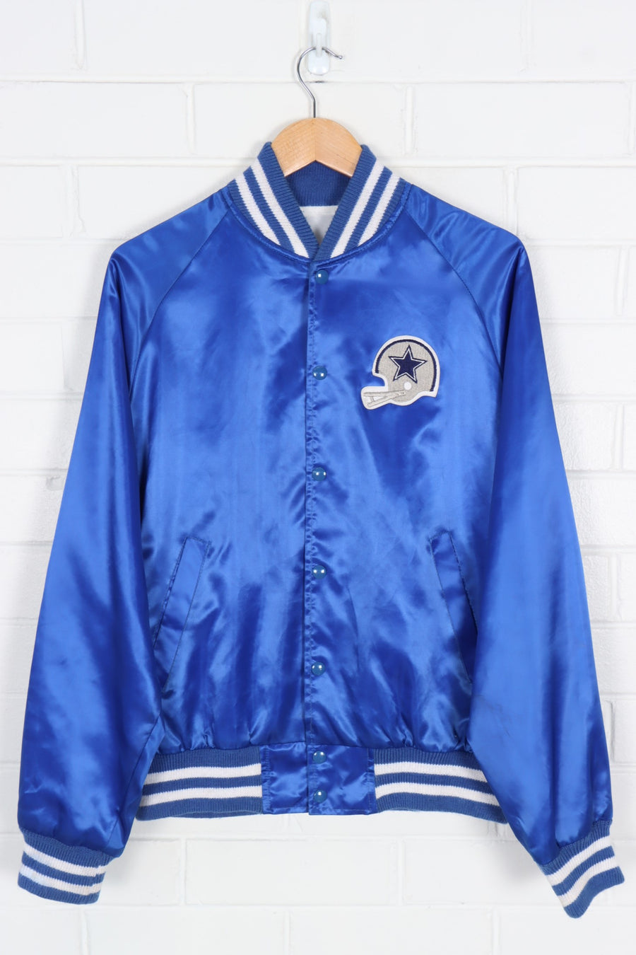 Dallas Cowboys Royal Blue NFL Football Jacket USA Made (L)