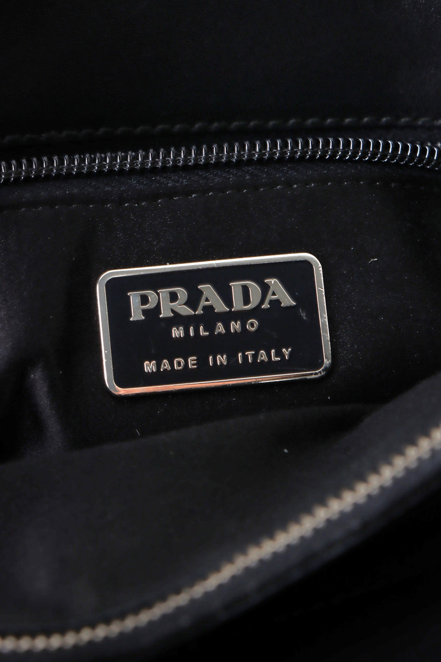 PRADA 'Vitello City' Black Leather Tote Bag Italy Made