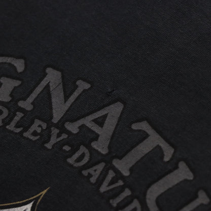 HARLEY DAVIDSON 'Bad to the Bone' Skeleton Pocket USA Made Tee (S) - Vintage Sole Melbourne