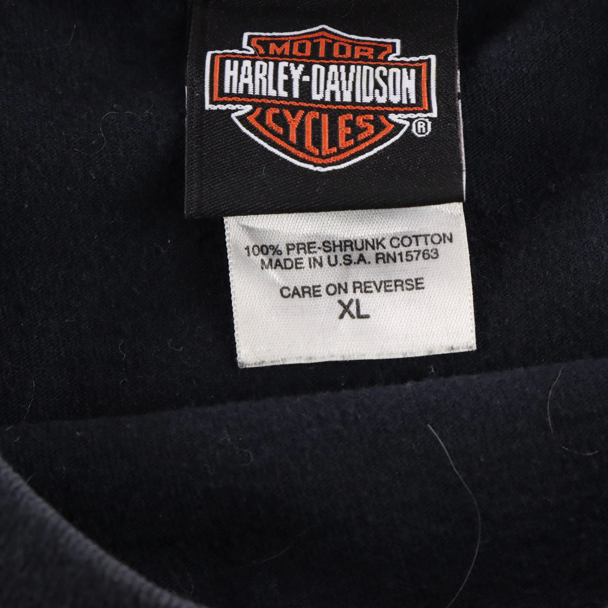 Vintage HARLEY DAVIDSON Barbed Wire Sturgis 20th Anniversary USA Made Motorcycle Tee (XL)
