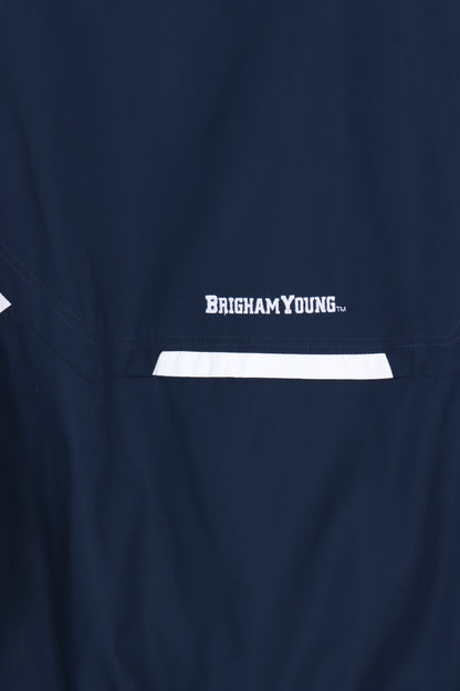NIKE Embroidered Brigham BYU Cougars 1/4 Zip Windbreaker (XL)
