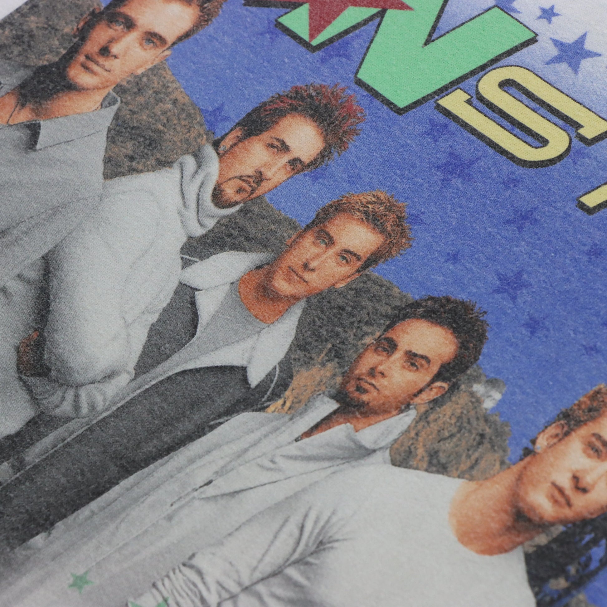 NSYNC Y2K Double Sided Boy Band Music Band White Tee (L) Vintage Sole Melbourne