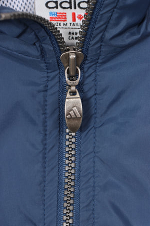 ADIDAS Blue & Yellow 1/2 Zip Windbreaker Pullover (M-L)