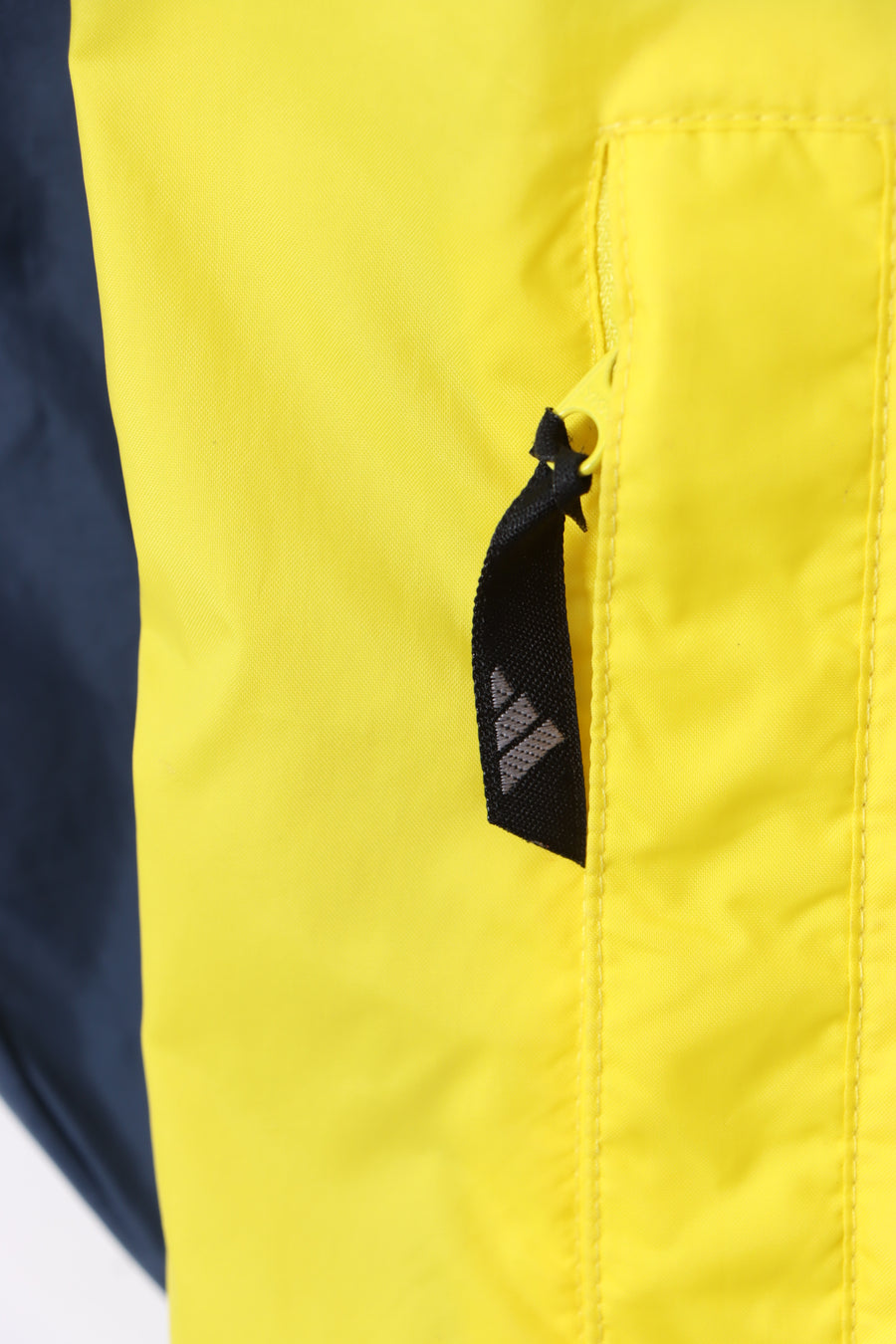 ADIDAS Blue & Yellow 1/2 Zip Windbreaker Pullover (M-L)