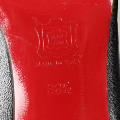 Vintage CHRISTIAN LOUBOUTIN Black Leather Italian Made Heels (38.5)