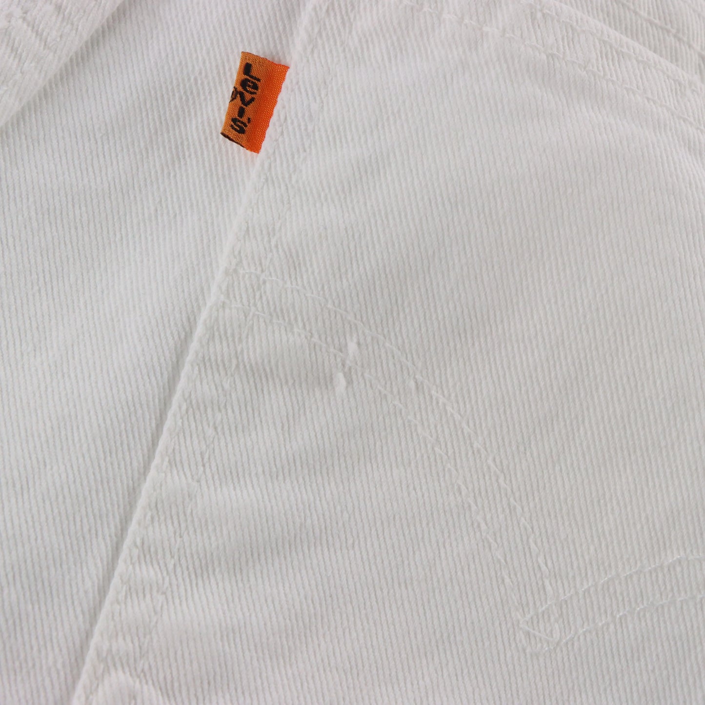 LEVI'S 'Regular Fit' USA Made High Waist White Denim Shorts (12) Vintage Sole Melbourne