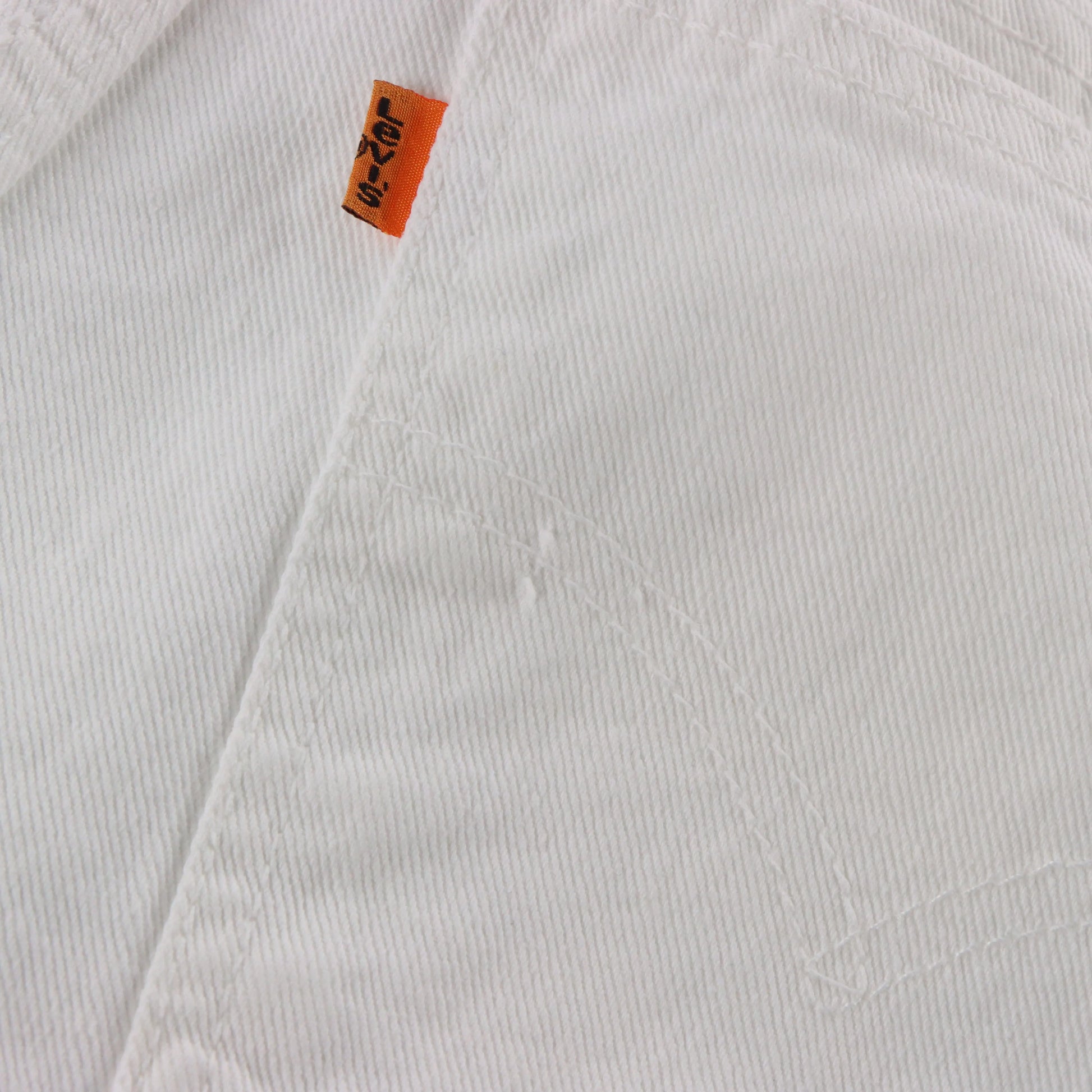 LEVI'S 'Regular Fit' USA Made High Waist White Denim Shorts (12) Vintage Sole Melbourne