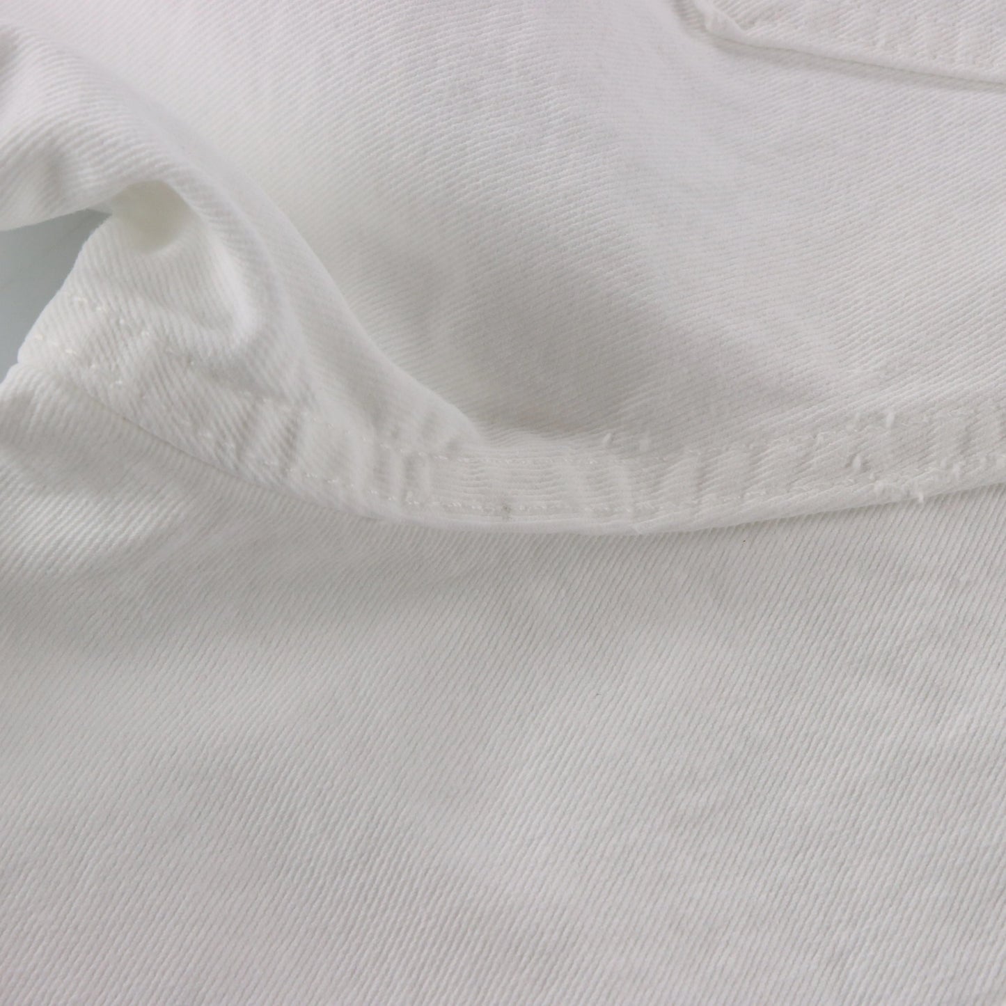 LEVI'S 'Regular Fit' USA Made High Waist White Denim Shorts (12) Vintage Sole Melbourne