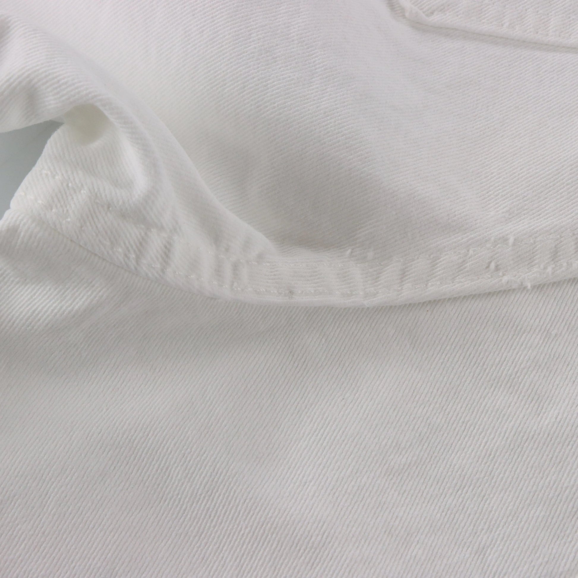 LEVI'S 'Regular Fit' USA Made High Waist White Denim Shorts (12) Vintage Sole Melbourne