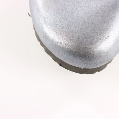 BIRKENSTOCK Silver Buckle Strap Leather Clog Sandals (40)
