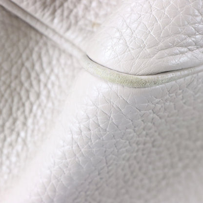 MICHAEL KORS 'Dahlia' Python-Print Knot Handle Taupe Pebbled Leather Bag