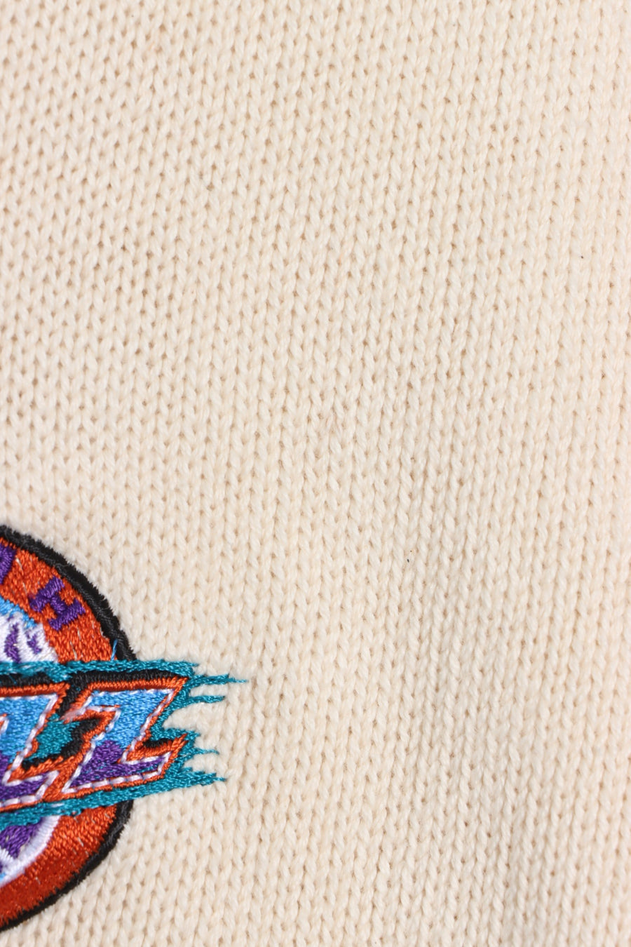 NBA Utah Jazz Embroidered Logo V-Neck Knit Sweater USA Made (L)