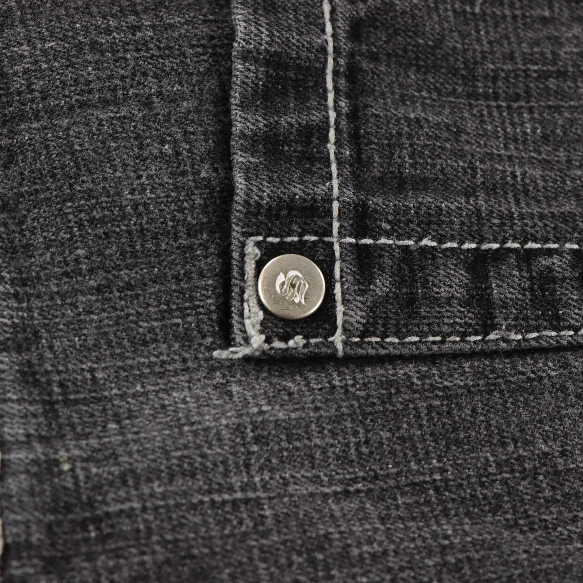 SOUTHPOLE Faded Dark Grey Y2K Denim Shorts (38) Vintage Sole Melbourne