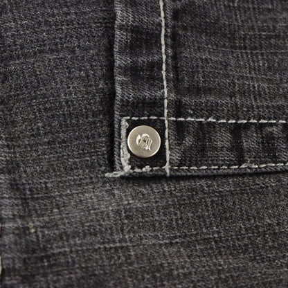 SOUTHPOLE Faded Dark Grey Y2K Denim Shorts (38) Vintage Sole Melbourne