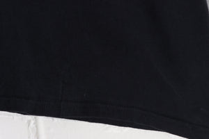NIKE Embroidered Swoosh Black & White Tee (XL)