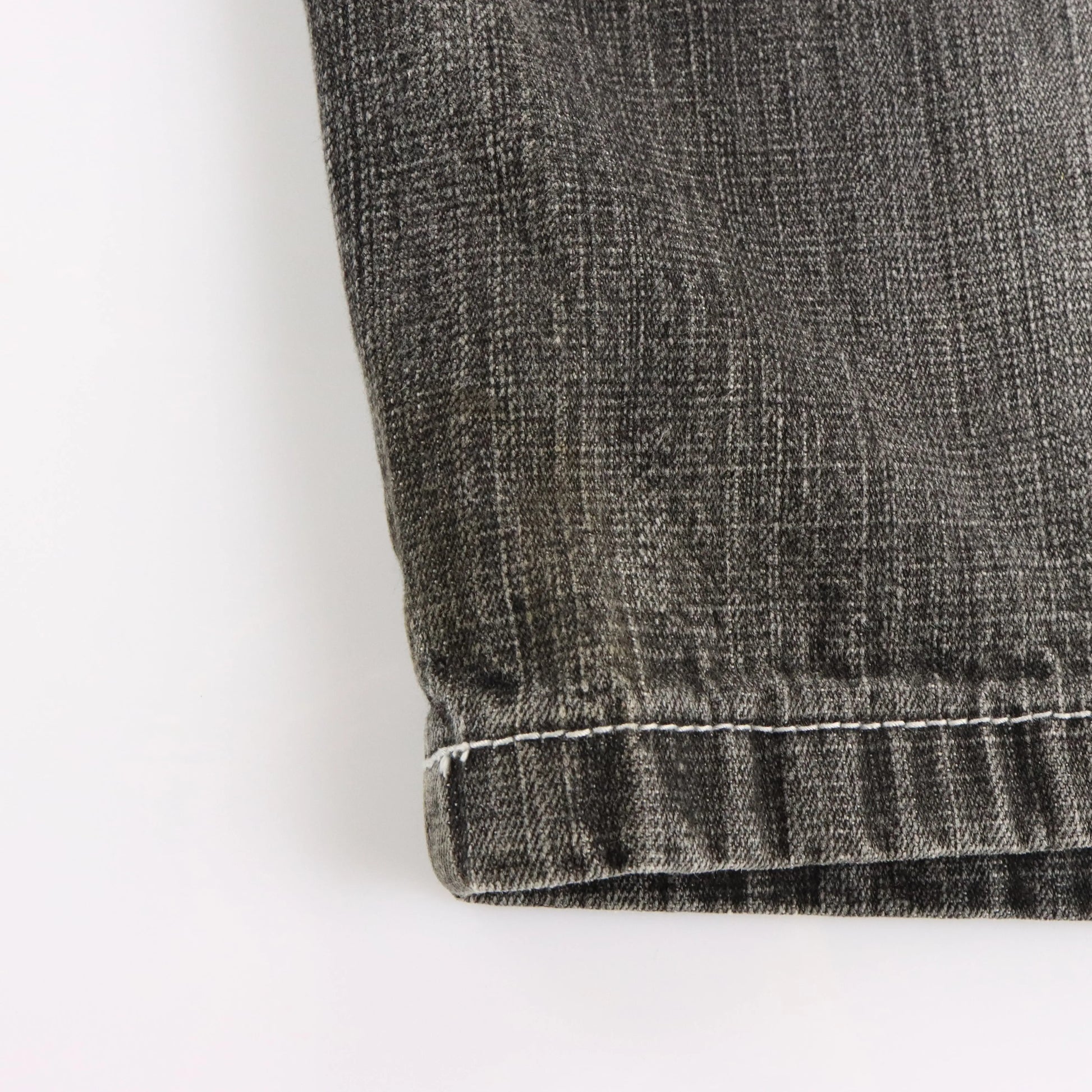 SOUTHPOLE Faded Dark Grey Y2K Denim Shorts (38) Vintage Sole Melbourne