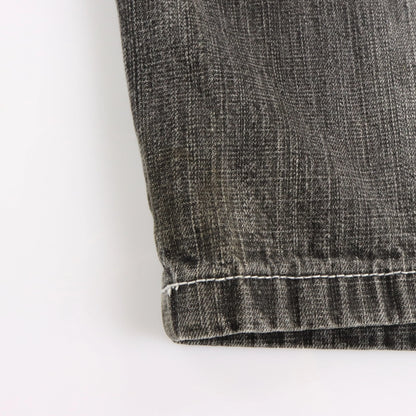 SOUTHPOLE Faded Dark Grey Y2K Denim Shorts (38) Vintage Sole Melbourne