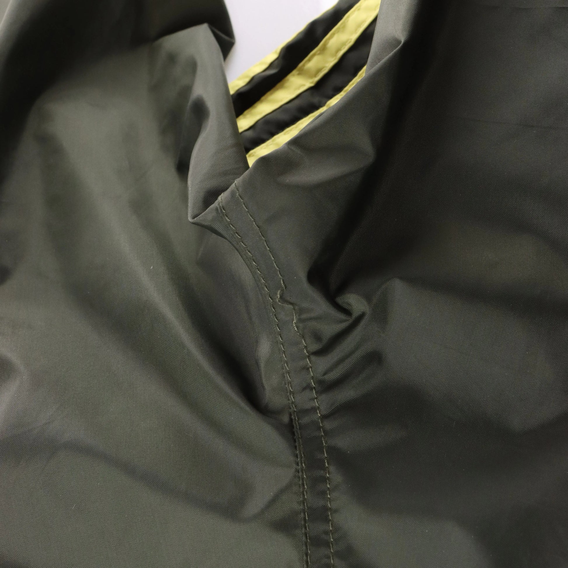 ADIDAS Khaki & Light Yellow Embroidered Logo Zip Cuff Track Pants (M-L) Vintage Sole Melbourne