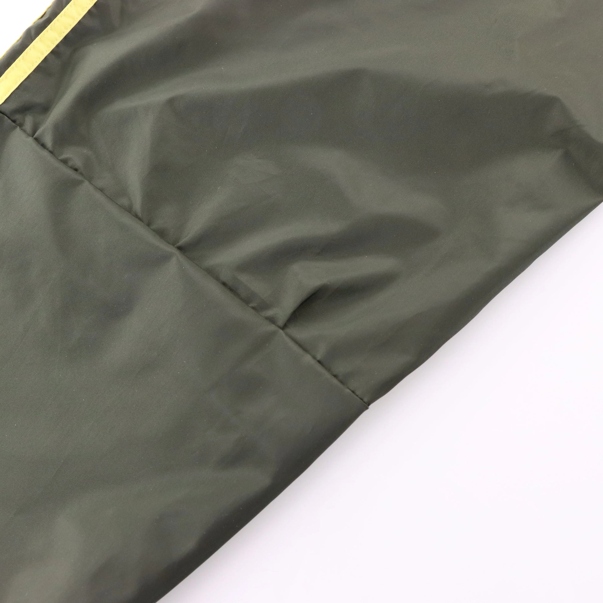 ADIDAS Khaki & Light Yellow Embroidered Logo Zip Cuff Track Pants (M-L) Vintage Sole Melbourne