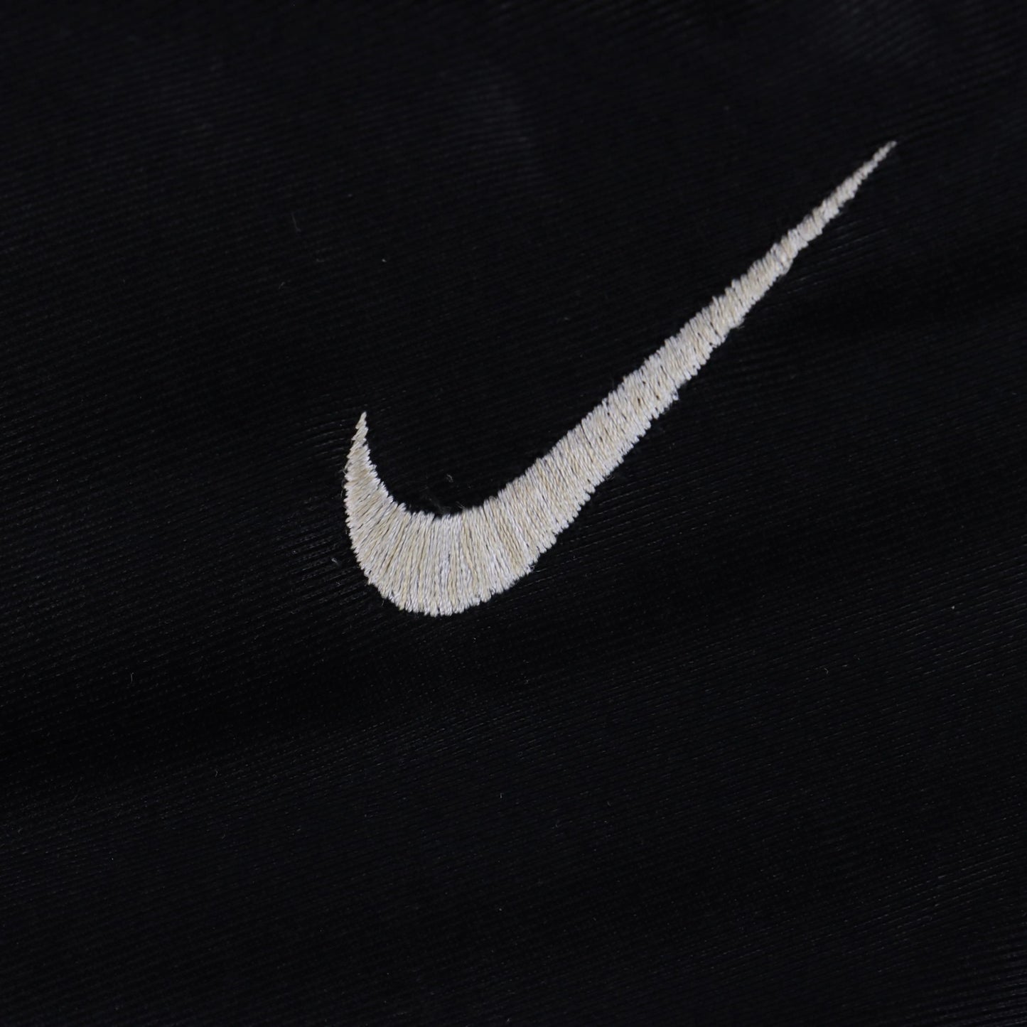 NIKE Black & Silver Embroidered Swoosh Logo Tear Away Track Pants (XXL) Vintage Sole Melbourne