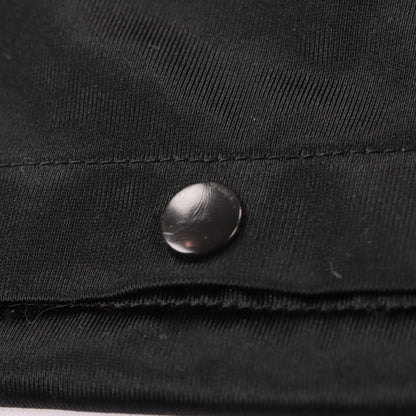 NIKE Black & Silver Embroidered Swoosh Logo Tear Away Track Pants (XXL) Vintage Sole Melbourne