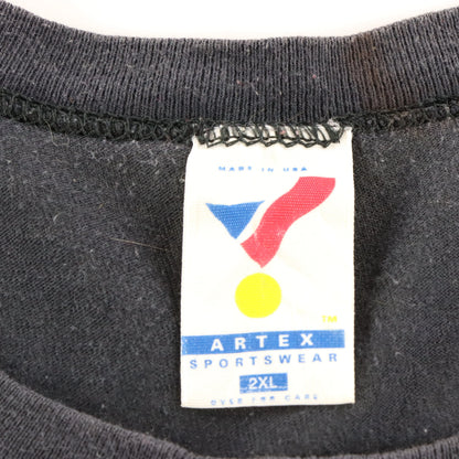 Vintage NBA Portland Blazers USA Made Black Single Stitch Tee (XXL)