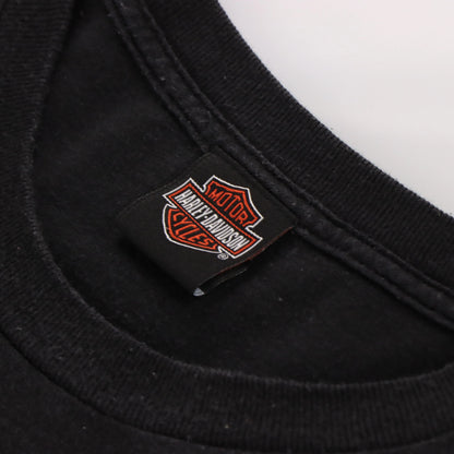 HARLEY DAVIDSON Orlando Skull & Gear Front Back Tee (XL) Vintage Sole Melbourne