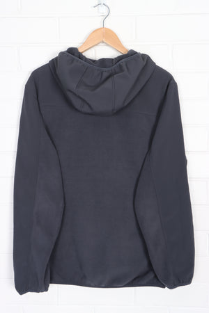 REEBOK Charcoal Grey Hooded Fleece Jacket (L)