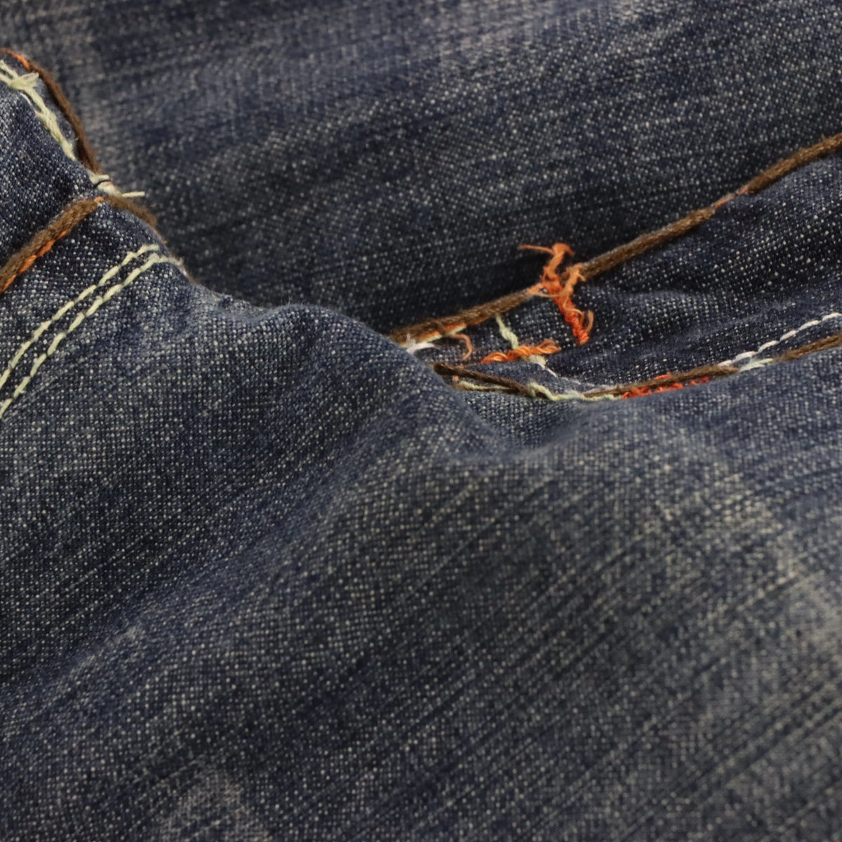 Vintage LAGUNA BEACH Y2K Skull Button Cross Pocket USA Made Denim Jeans (36)