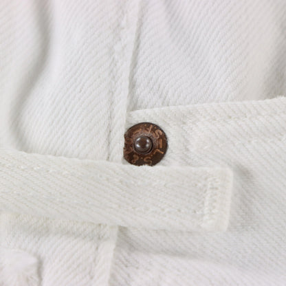 LEVI'S USA Made Button Fly White Denim Jeans (31) Vintage Sole Melbourne