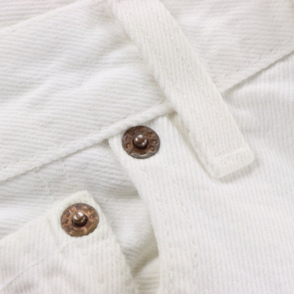 LEVI'S USA Made Button Fly White Denim Jeans (31) Vintage Sole Melbourne
