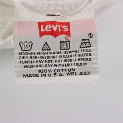 LEVI'S USA Made Button Fly White Denim Jeans (31) Vintage Sole Melbourne