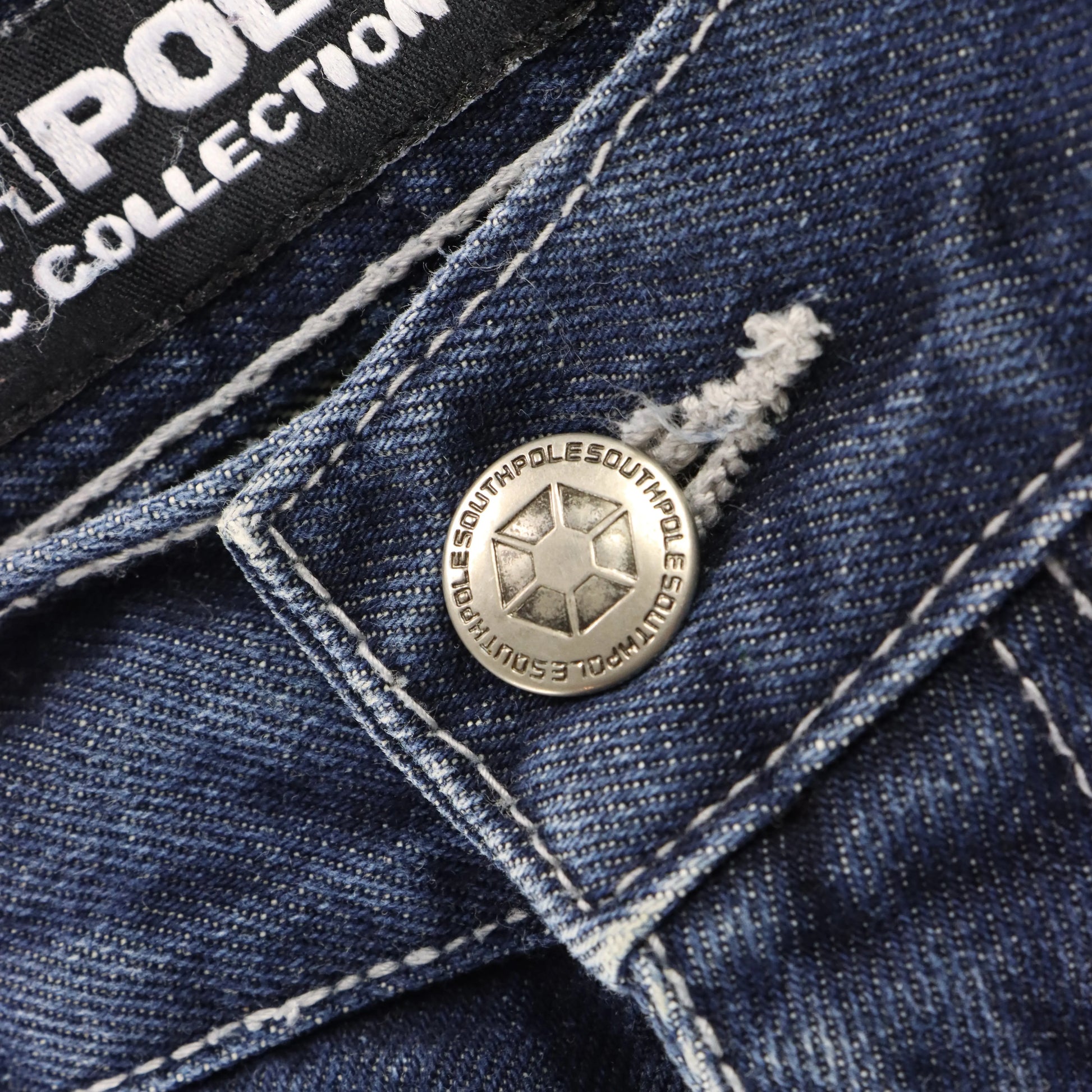 SOUTHPOLE Authentic Collection Dark Blue Denim Shorts (36) Vintage Sole Melbourne