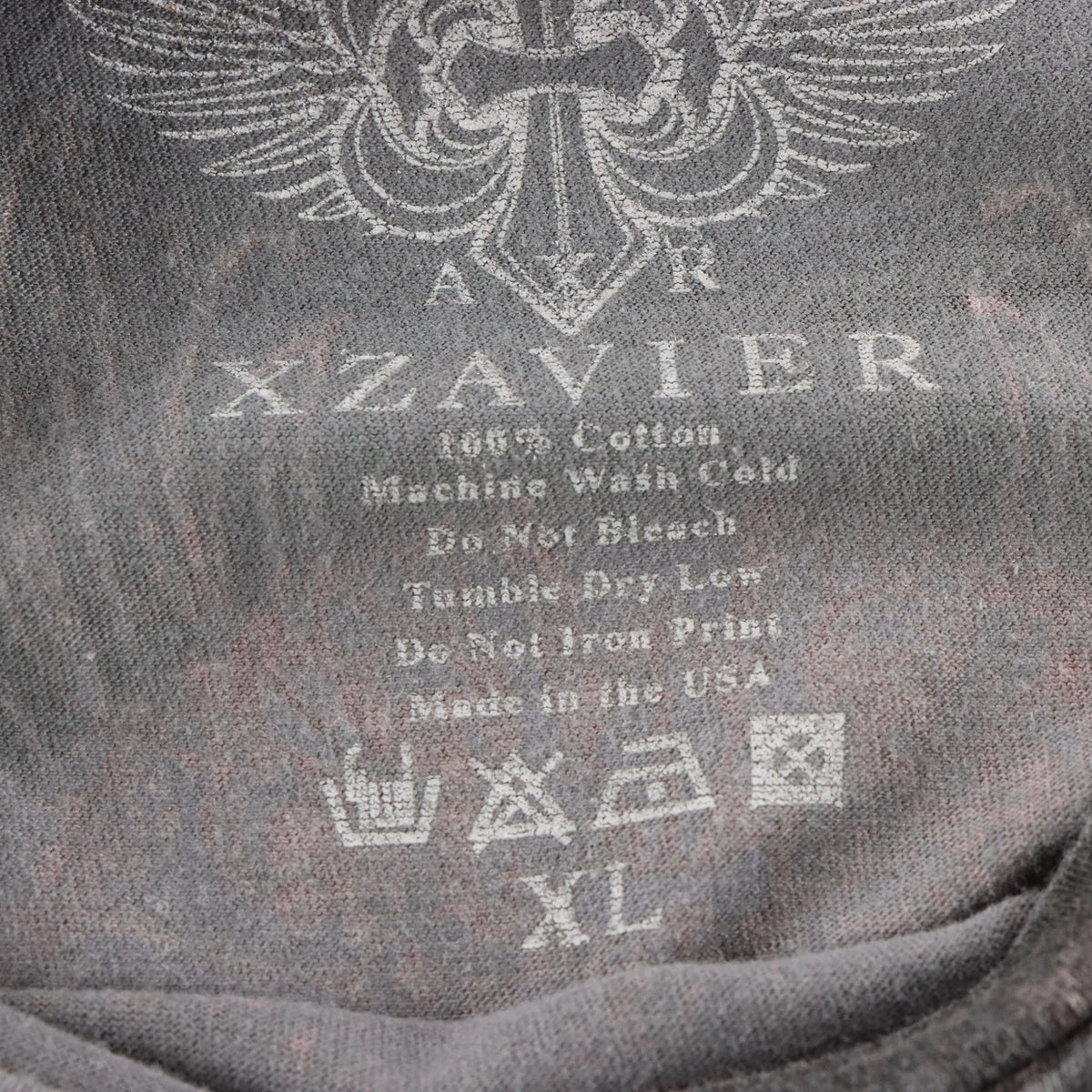 XZAVIER Faith & Virtue USA Made Vintage Y2K Style Skulls T-Shirt (XL)