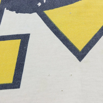 Vintage 80s University of Michigan USA Made All Over Print Boxy Tee (XXL)