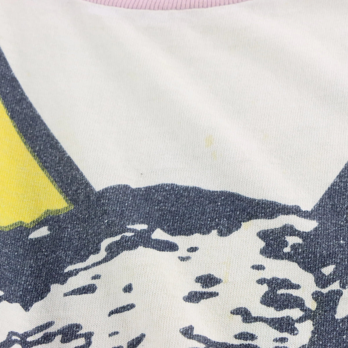 Vintage 80s University of Michigan USA Made All Over Print Boxy Tee (XXL)