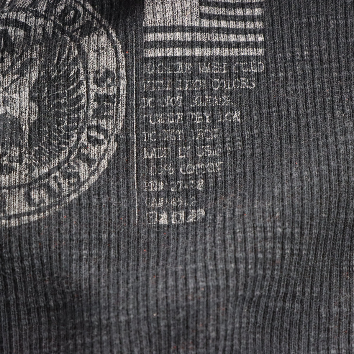Vintage AFFLICTION American Customs Winged Skull Logo Patch USA Made Y2K Long Sleeve Tee (S-M)
