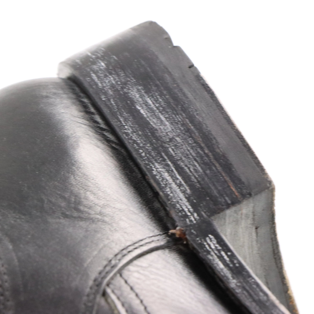 Vintage FRYE Buckle Leather Ankle Western Black & Silver Boots (13 B)