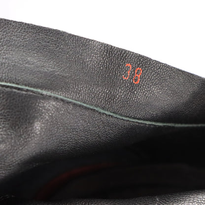Vintage PRADA Black Italy Made Wedge Platform Boots (8)