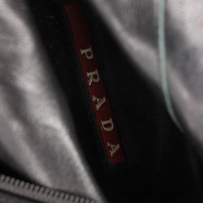 Vintage PRADA Black Italy Made Wedge Platform Boots (8)