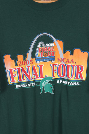 Michigan State Spartans Final Four Forest Green College Tee (XL)
