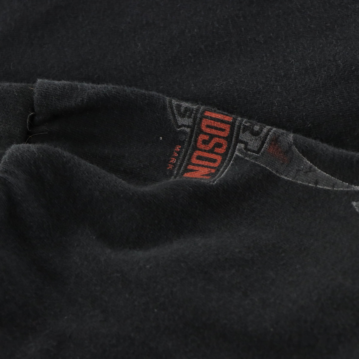 Vintage HARLEY DAVIDSON USA Made Palm Springs Black Long Sleeve Motorcycle Pocket T-Shirt (L)
