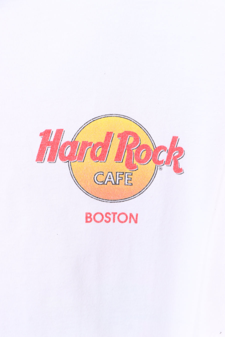 HARD ROCK CAFE Boston Front Back Oversized T-Shirt USA Made (L)