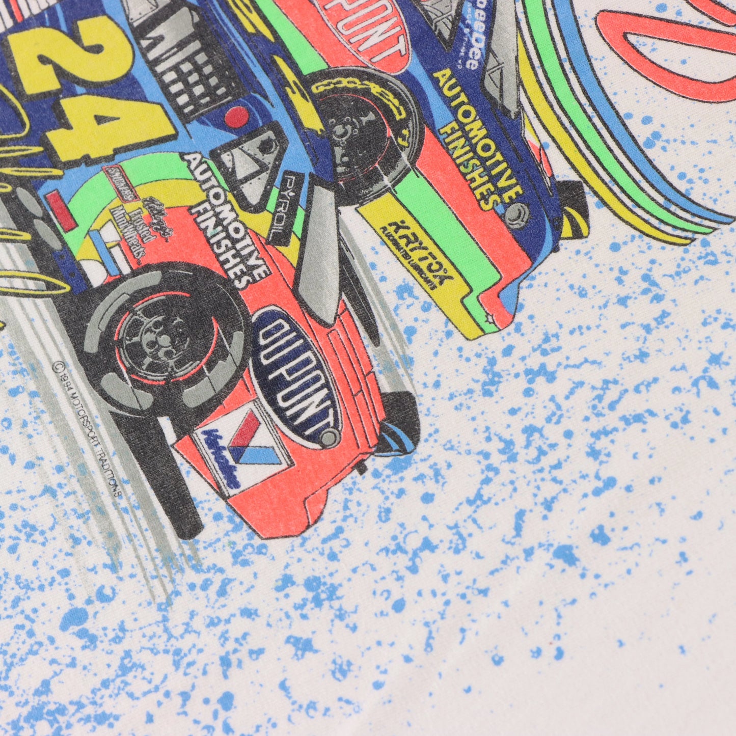 1994 NASCAR DuPont Fluro Refinish Racing Single Stitch T-Shirt (M-L) Vintage Sole Melbourne