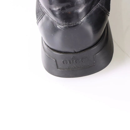 Vintage GUCCI Italy Made Black Leather Lace Up Dress Shoes (7 B)