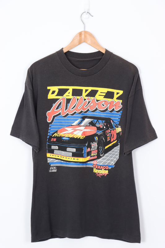 1991 VINTAGE NASCAR Davey Allison Texaco Racing Tee (XL)